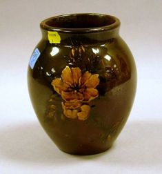 Rookwood Pottery Floral Decorated Standard Glaze Vase